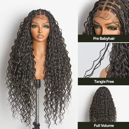 Frodio Veralux Boho Curl & Water Wave Full Lace Synthetic Braid Wig