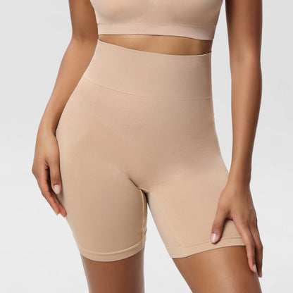 Solid Color Women's Belly-Contracting Hip Lifting Pants