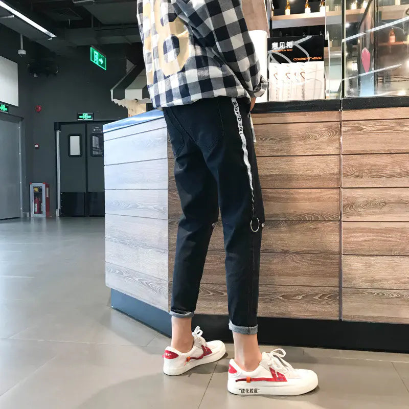 Versatile Korean Style Cropped Jeans