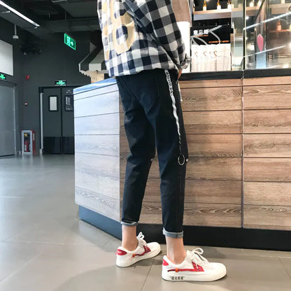 Versatile Korean Style Cropped Jeans