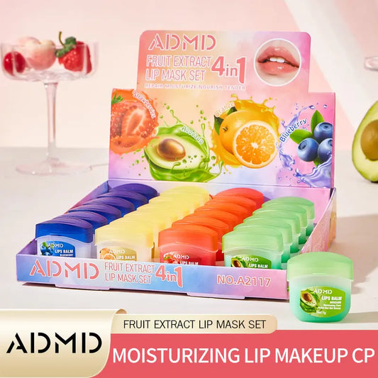 24/8/4pcs Multifruit Lip Mask Set – Moisturizing & Nourishing Care