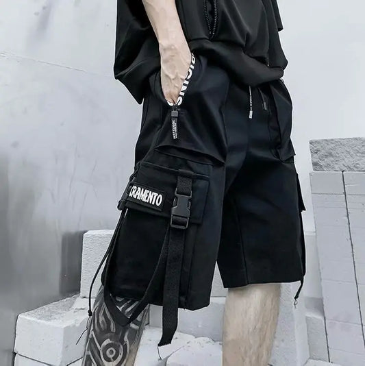 Loose Straight Functional Streamer Shorts