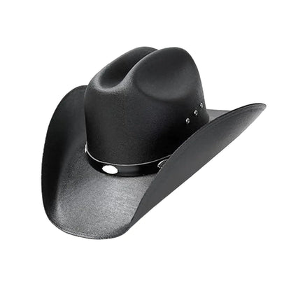 Western Express Kids Straw Cattleman Cowboy Hat with Silver Conchos Hat Band - Authentic Cowboy and Cowgirl Hat for Boys and Girls - Western Straw Cowboy Hat for Kids