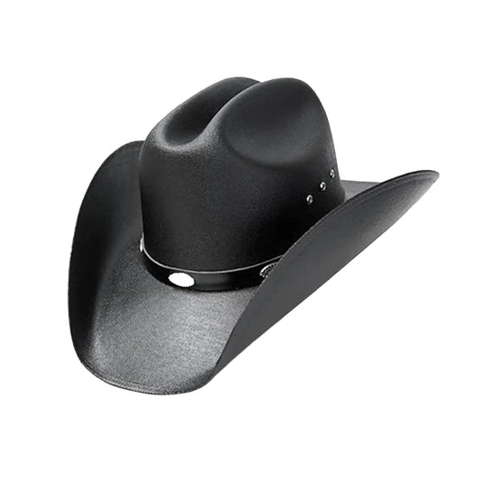 Western Express Kids Straw Cattleman Cowboy Hat with Silver Conchos Hat Band - Authentic Cowboy and Cowgirl Hat for Boys and Girls - Western Straw Cowboy Hat for Kids