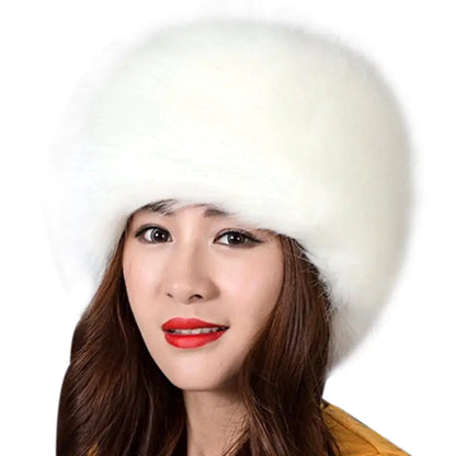 Faux Fur Fox Hat, Winter Hat, Snow Cap