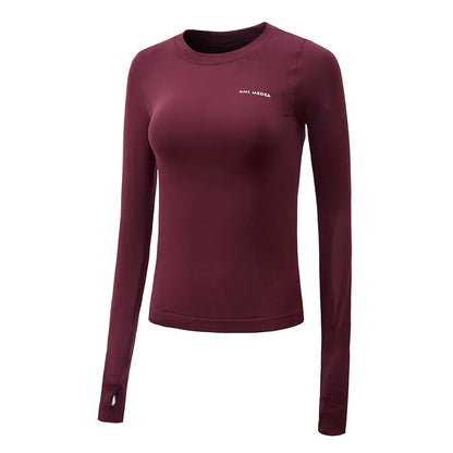 Women's Long Sleeve UV Protection Fitness Top for Yoga