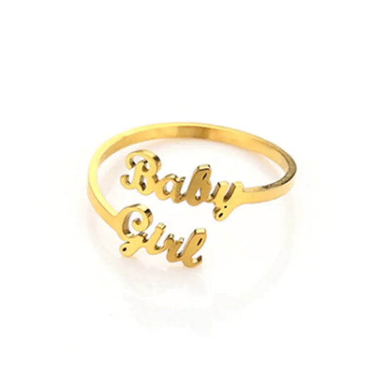 Personalized Stainless Steel Name Ring for Mothers