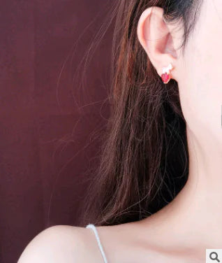2020 Trendy Full Rhinestone Dog Earrings