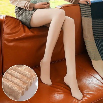 Thick Fleece-Lined Winter Leggings for Women