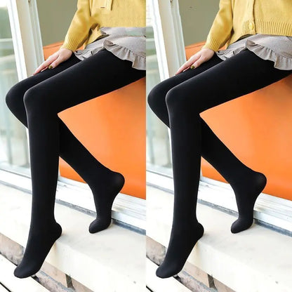 Thick Fleece-Lined Winter Leggings for Women