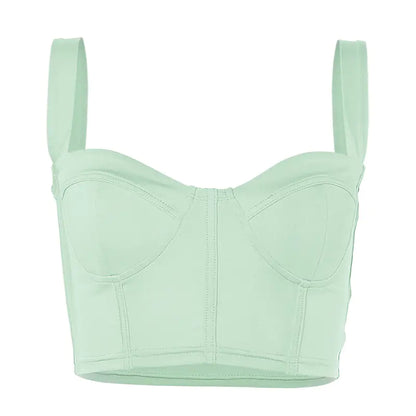 2020 Fall Women's Solid Color Crop Top Tank Top
