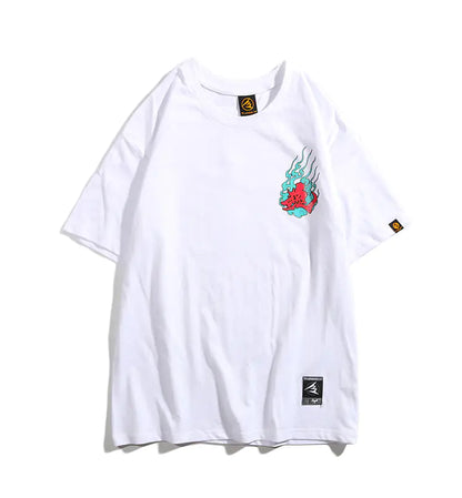 Japanese Original Streetwear Loose Print T-shirt