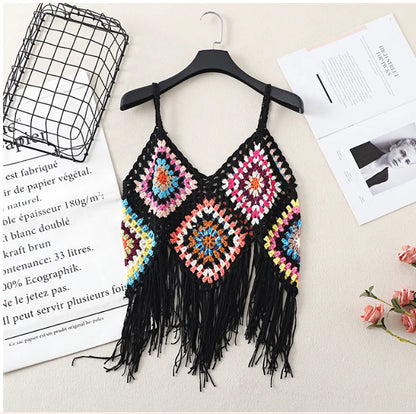 2018 Bohemian Crochet Tassel Vest for Women